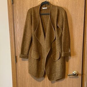 Goodnight Macaroon Tan Knit Cardigan
